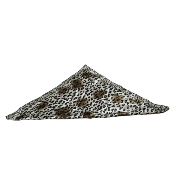 Cheetah Animal Print Polyester  Scarf 20" Square - Picture 3 of 3